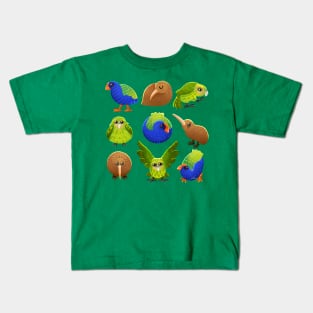 New Zealand’s birds Kids T-Shirt